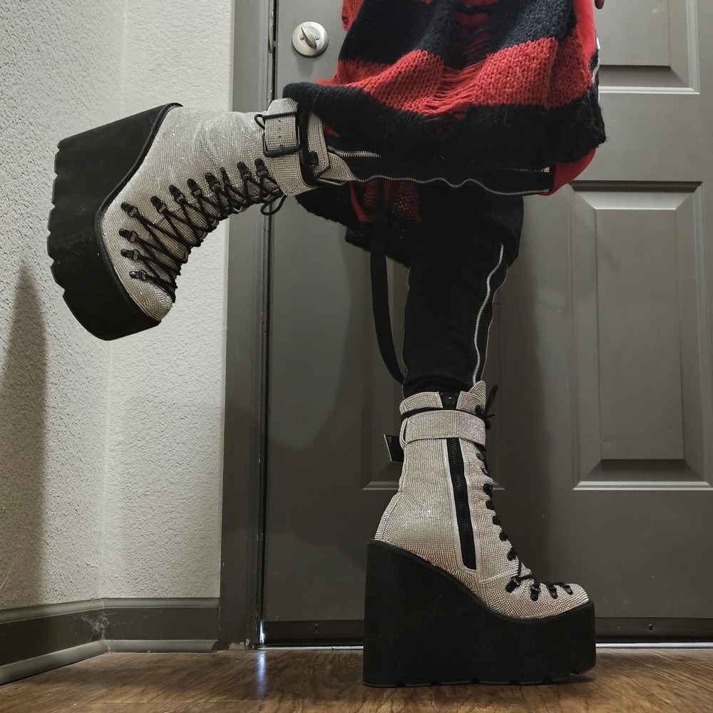 Club Exx Crystal Traitor Boots